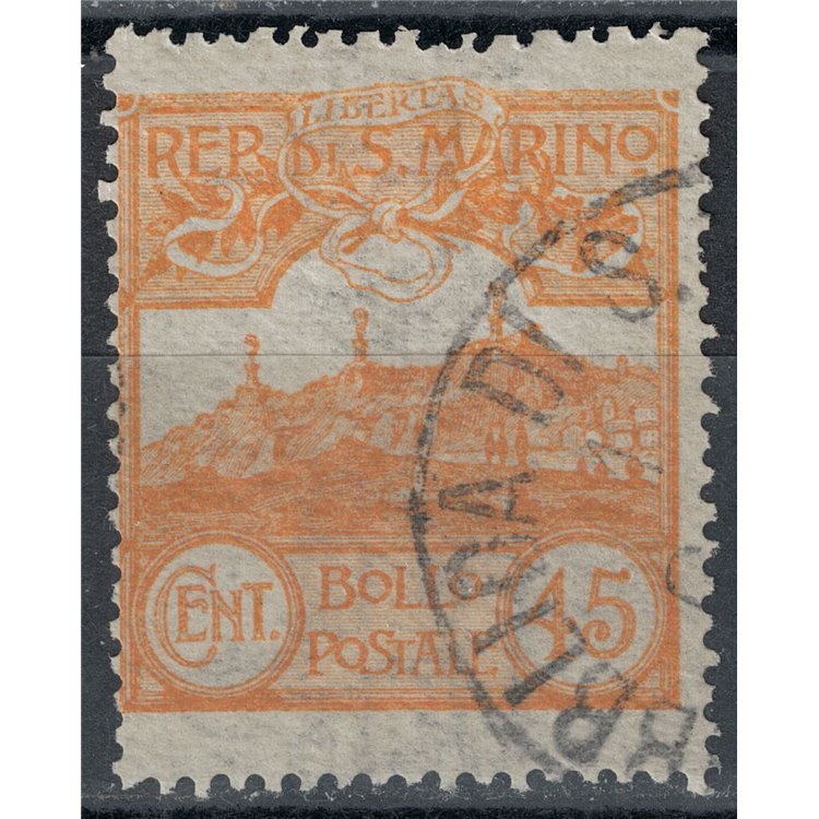 SAN MARINO 1903 45c giallo us