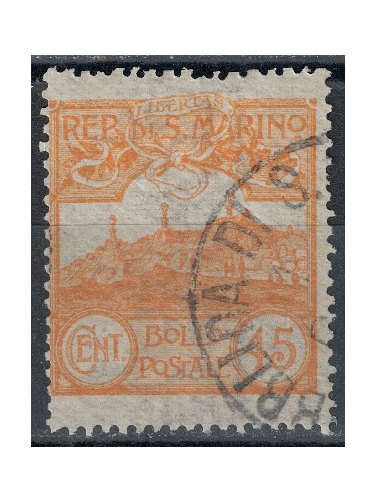 SAN MARINO 1903 45c yellow us