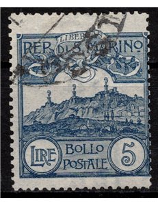 SAN MARINO 1903 5£ slate us
