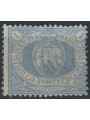 SAN MARINO 1894-99 1£ azzurro grigio MH* ©