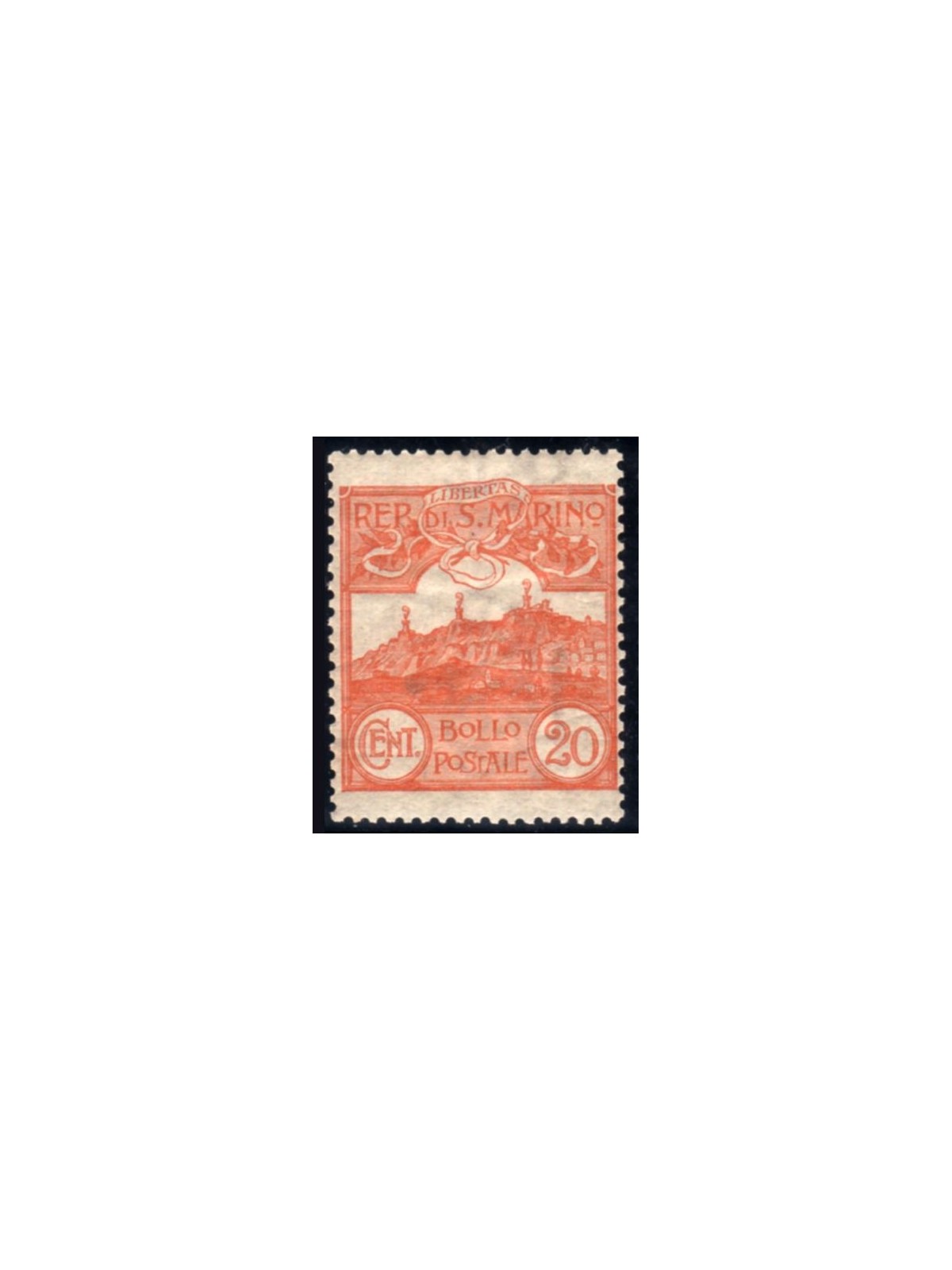 SAN MARINO 1903 20c arancio MH*