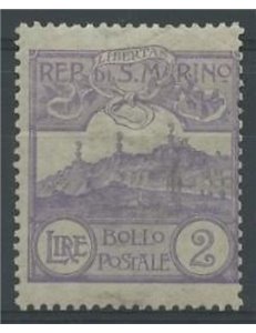 SAN MARINO 1903 2£ violet MH*