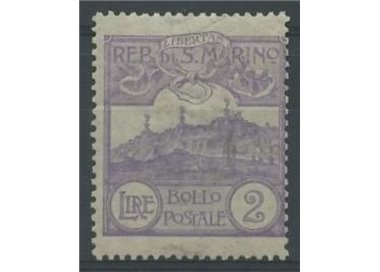 SAN MARINO 1903 2£ violetto MH*