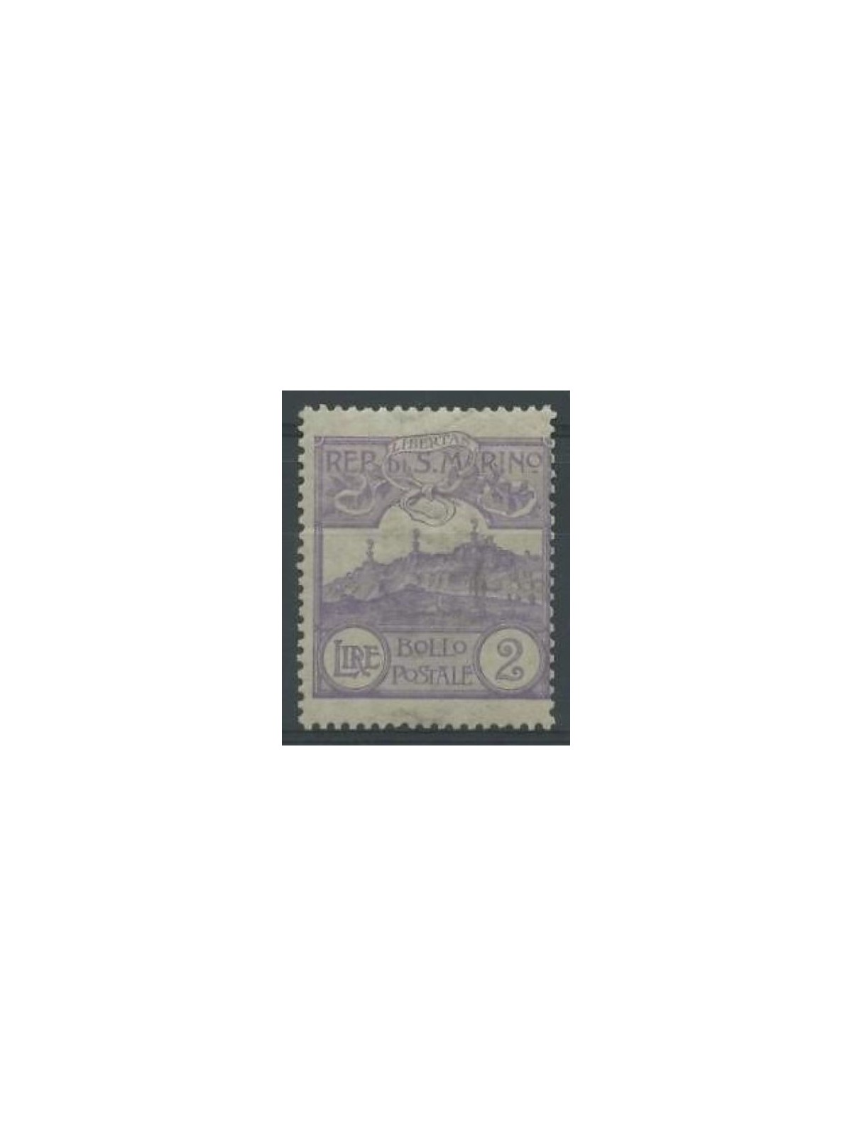 SAN MARINO 1903 2£ violetto MH*