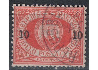 SAN MARINO 1892 10c on 20c red (11) us