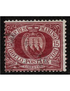 SAN MARINO 1892-94 15c bruno carminio us