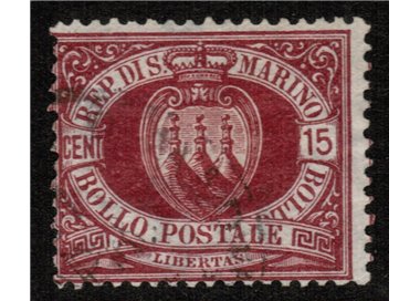 SAN MARINO 1892-94 15c bruno carminio us