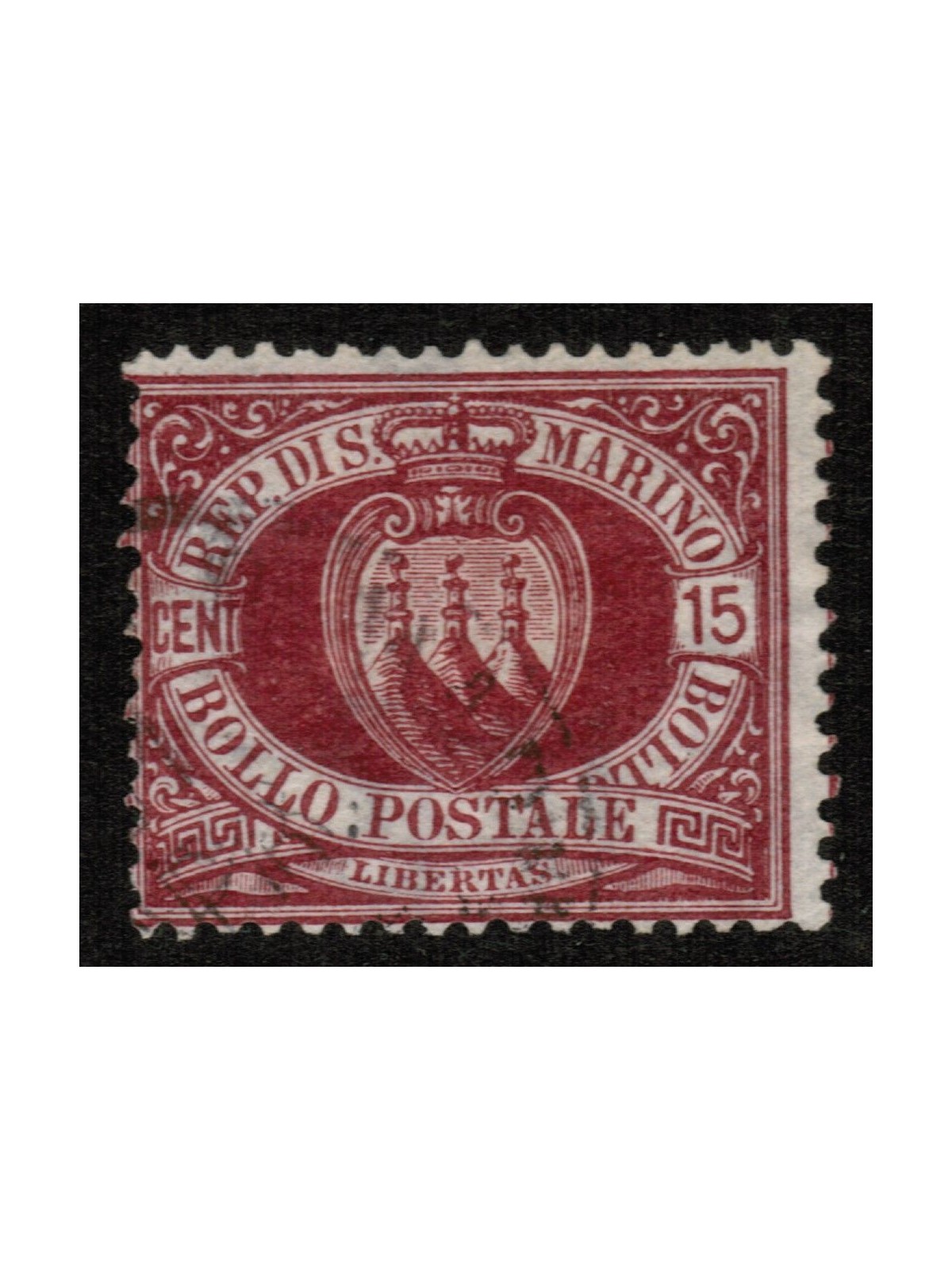 SAN MARINO 1892-94 15c bruno carminio us