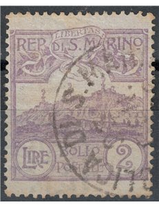 SAN MARINO 1903 2£ violet us