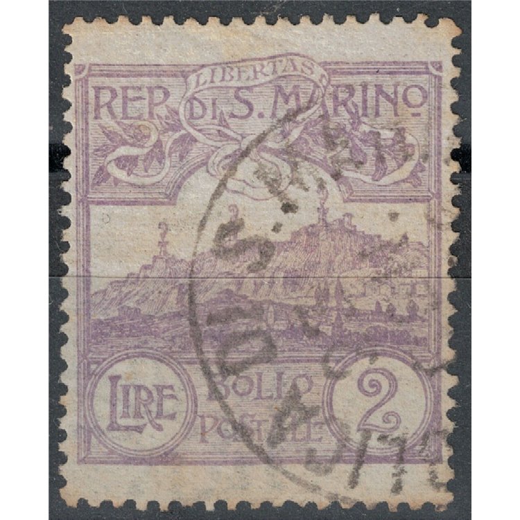 SAN MARINO 1903 2£ violet us