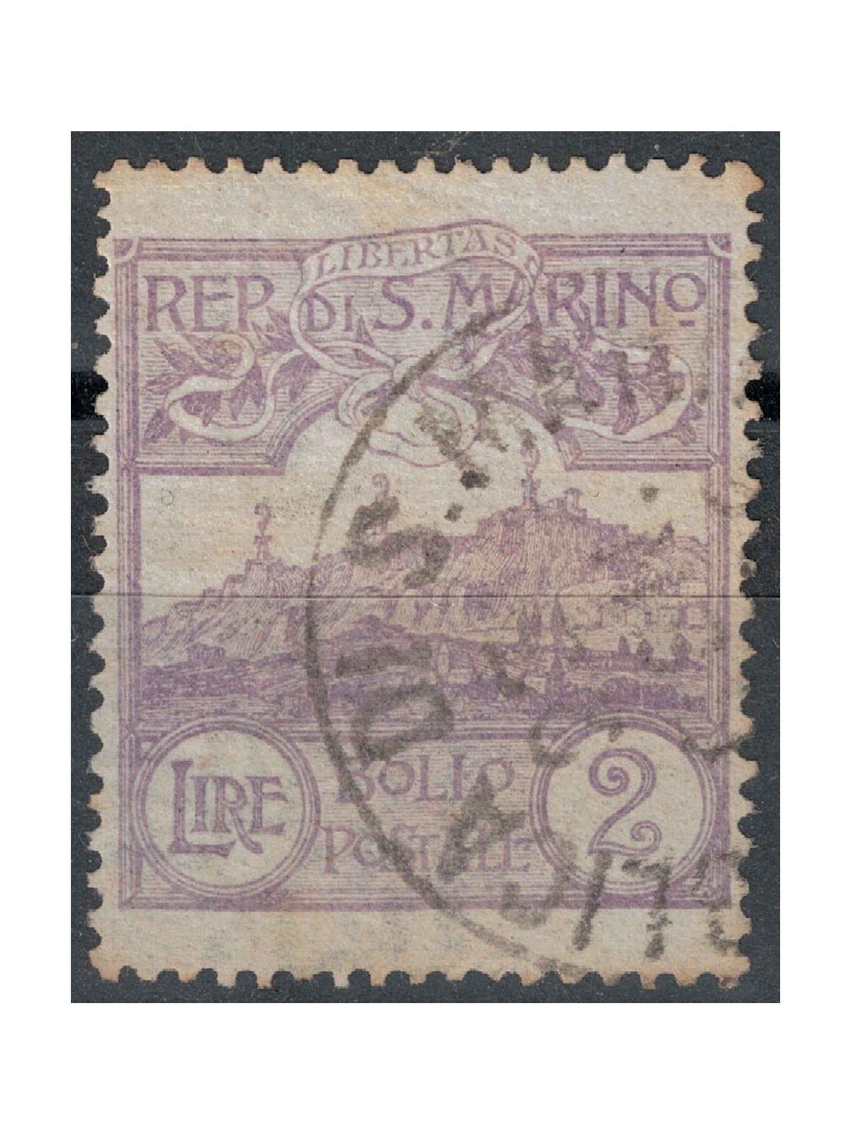 SAN MARINO 1903 2£ violetto us