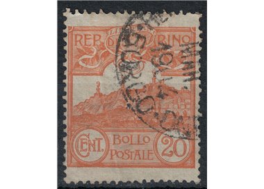 SAN MARINO 1903 20c arancio us