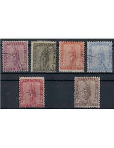 SAN MARINO 1922 Statue of Liberty (Domestic Service) 6v us