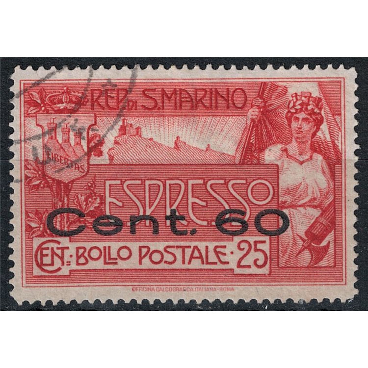 SAN MARINO 1923 Espresso overprinted us