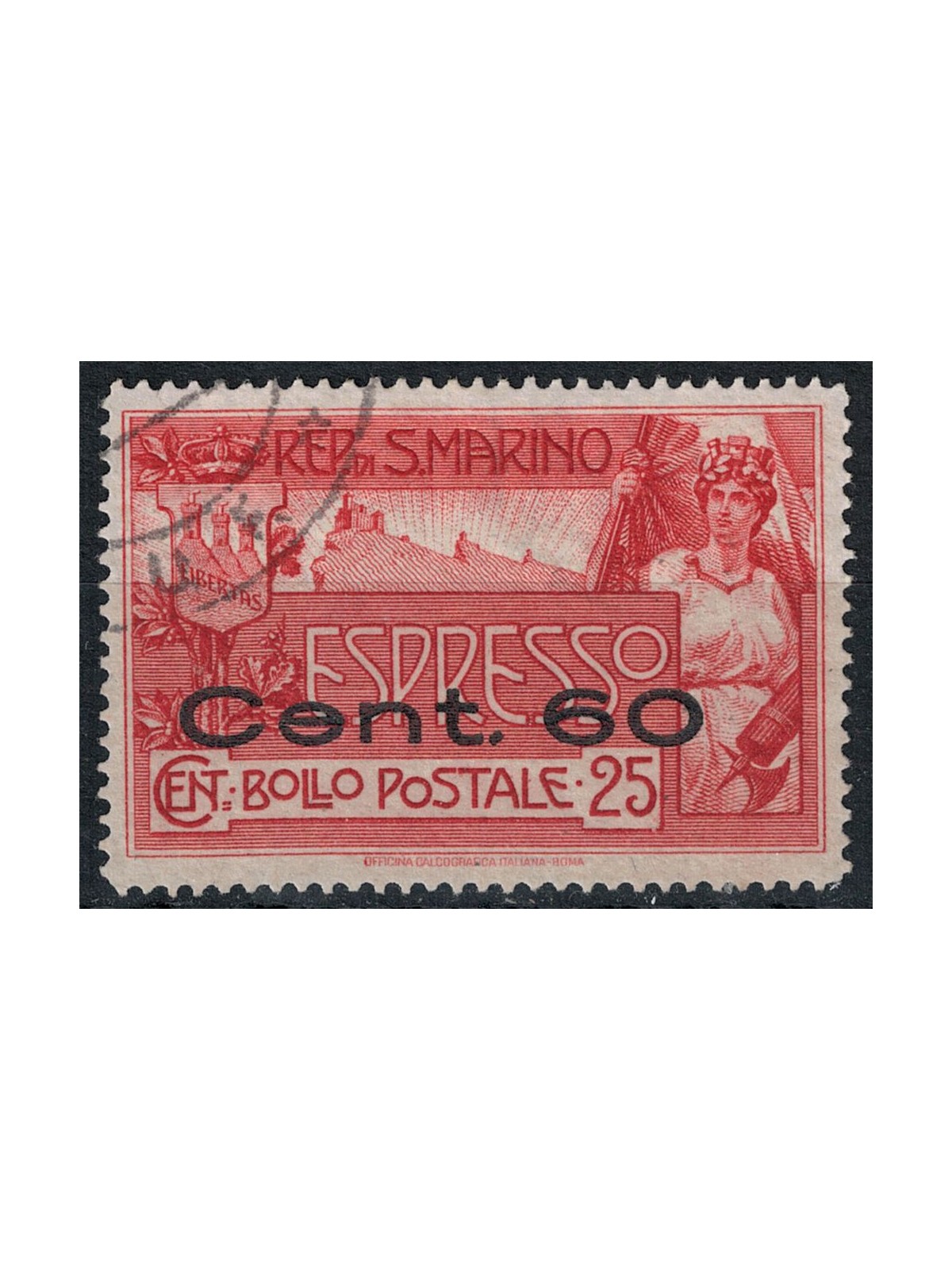 SAN MARINO 1923 Espresso overprinted us