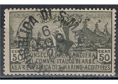 SAN MARINO 1923 Flag of Arbe us