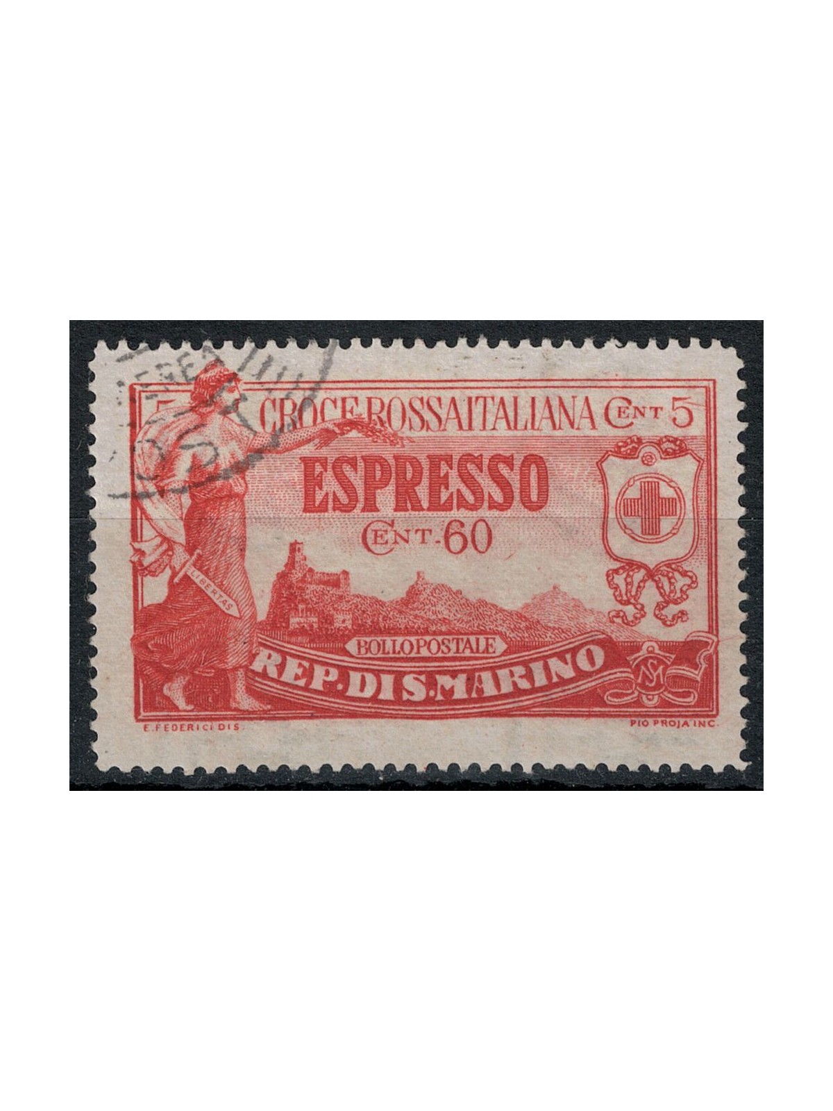 SAN MARINO 1923 Pro Croce Rossa, espresso us