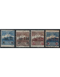 SAN MARINO 1926 View of San Marino, overprinted 4v us