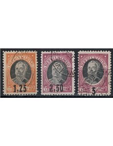 SAN MARINO 1927 Antonio Onofri, overprinted 3v us