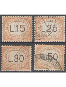 SAN MARINO 1927-28 Postage due 4v us