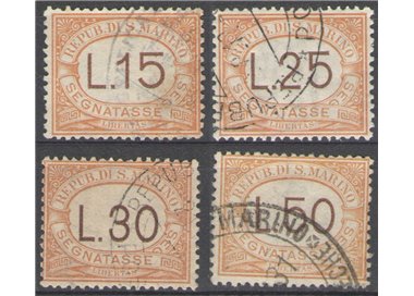 SAN MARINO 1927-28 Segnatasse 4v us
