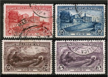 SAN MARINO 1928 San Francesco 4v us