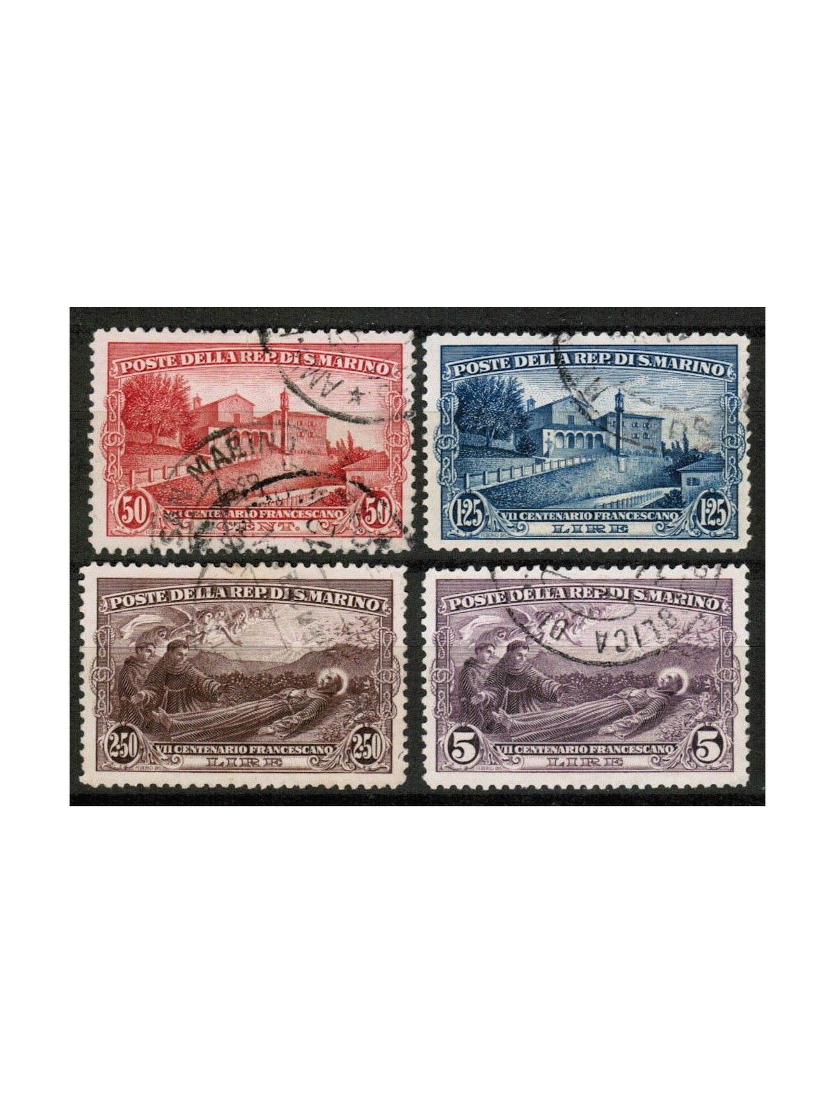 SAN MARINO 1928 San Francesco 4v us
