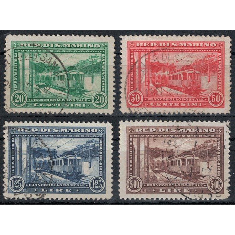 SAN MARINO 1932 Rimini-San Marino Railway 4v us