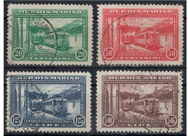 SAN MARINO 1932 Ferrovia Rimini-San Marino 4v us