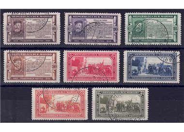 SAN MARINO 1932 Giuseppe Garibaldi 8v us
