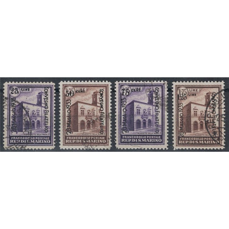 SAN MARINO 1933 Philatelic Conference 4v us ©