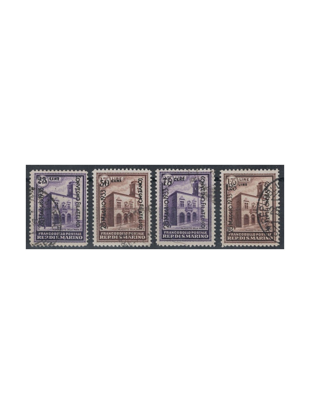SAN MARINO 1933 Philatelic Conference 4v us ©