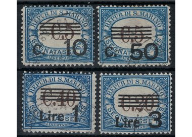 SAN MARINO 1940 Segnatasse 4v us