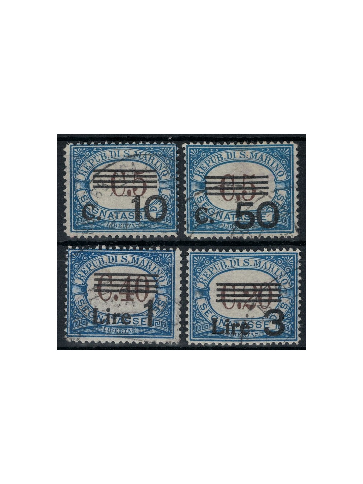SAN MARINO 1940 Postage due 4v us