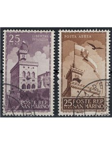 SAN MARINO 1945 Government Palace 2v us