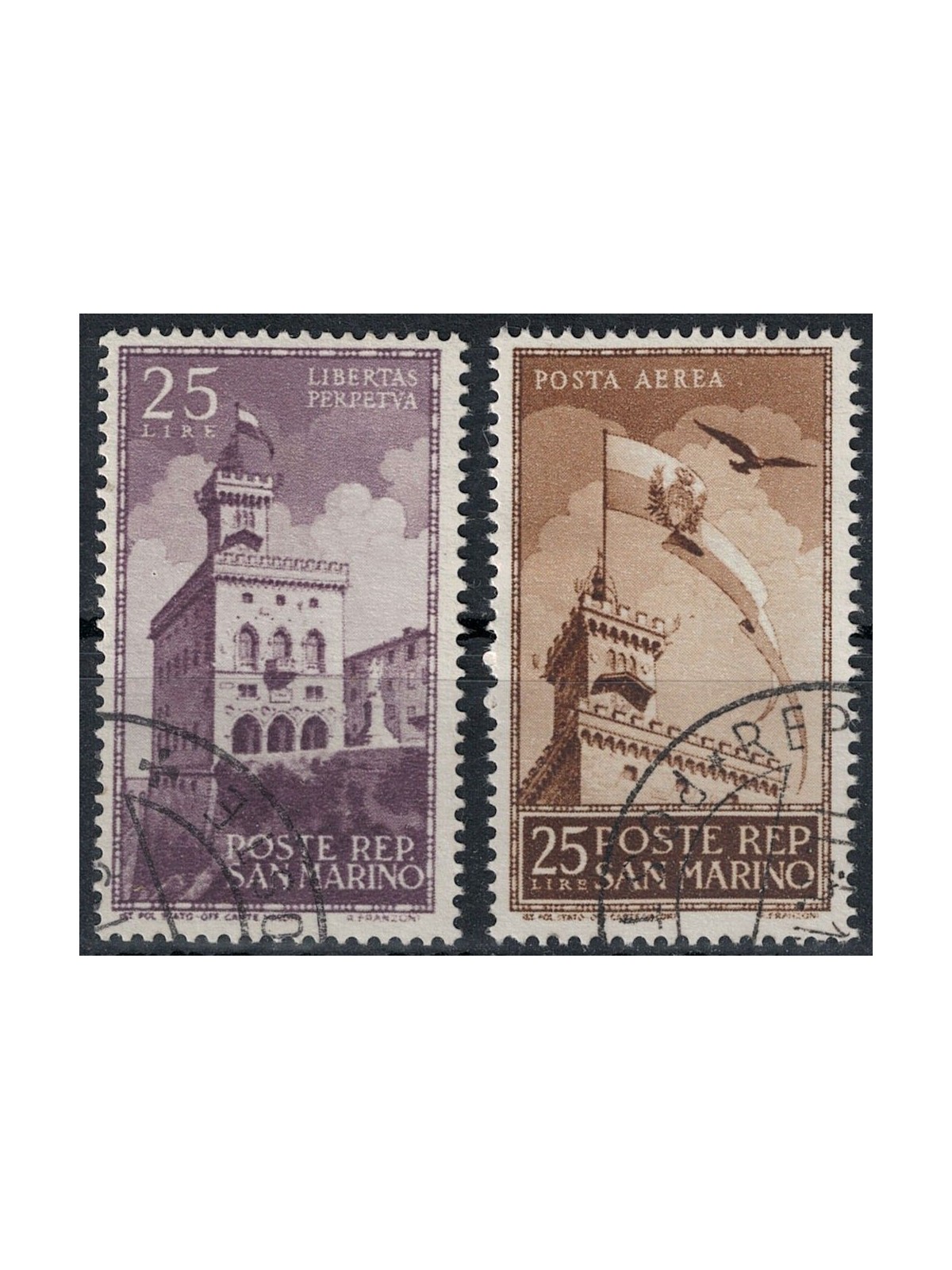 SAN MARINO 1945 Government Palace 2v us