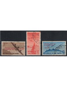 SAN MARINO 1946 Philatelic Conference 3v us