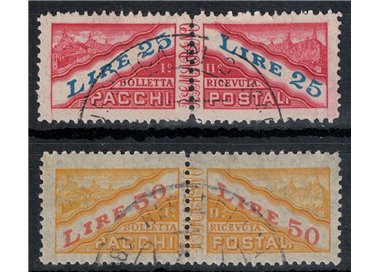SAN MARINO 1946 Postal parcels (complementary values) 2v us