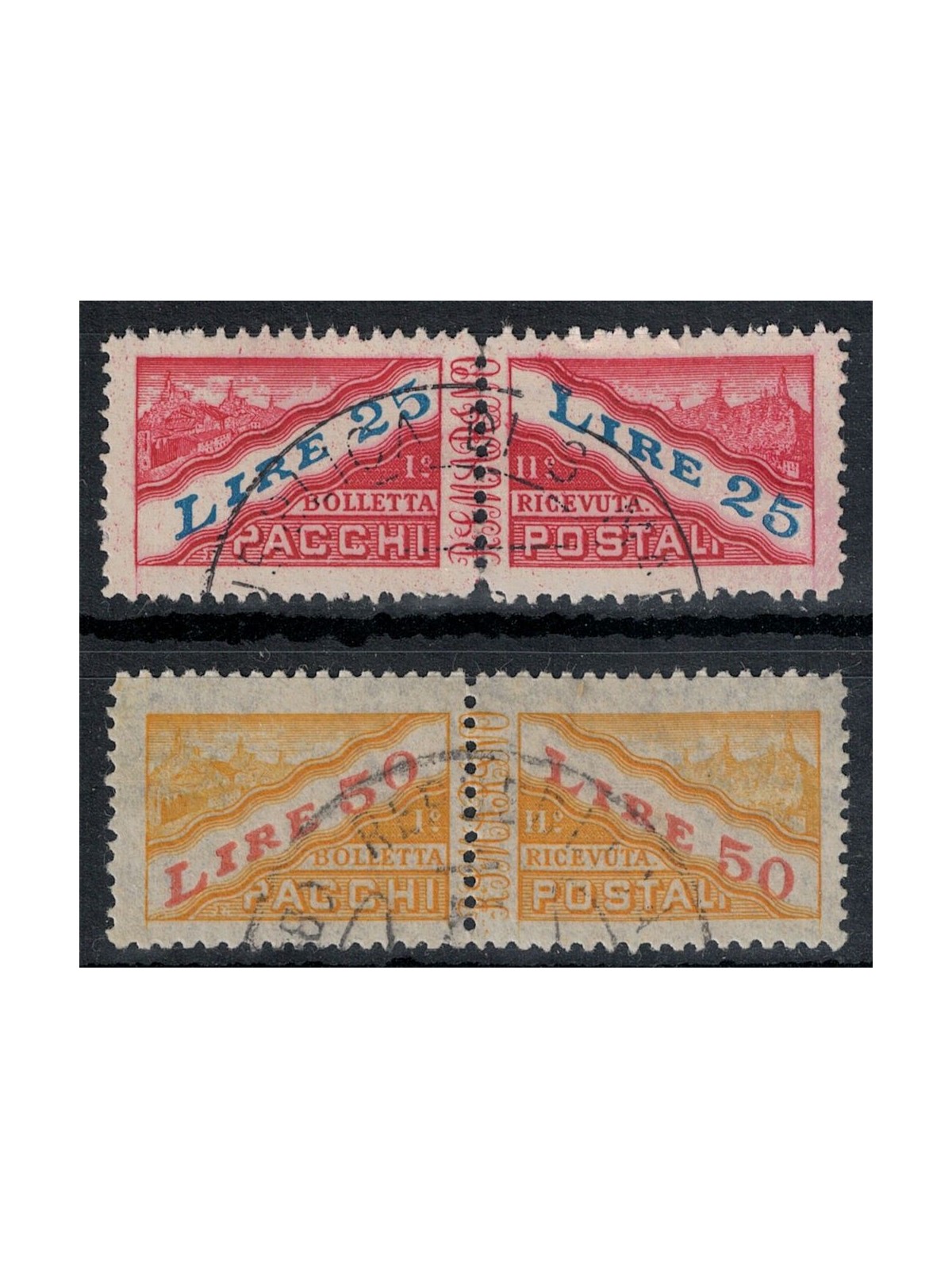 SAN MARINO 1946 Postal parcels (complementary values) 2v us