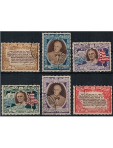 SAN MARINO 1947 Roosevelt 6v us