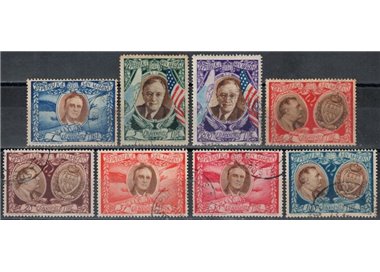 SAN MARINO 1947 Roosevelt (airmail) 8v us