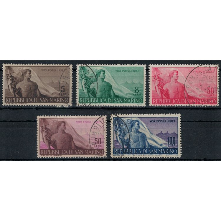 SAN MARINO 1948 Lavoro 5v us