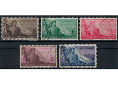 SAN MARINO 1948 Lavoro 5v us