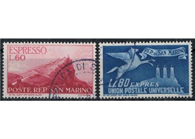 SAN MARINO 1950 Espressi 2v us