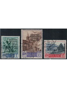 SAN MARINO 1950 Milan Fair (airmail) 3v us