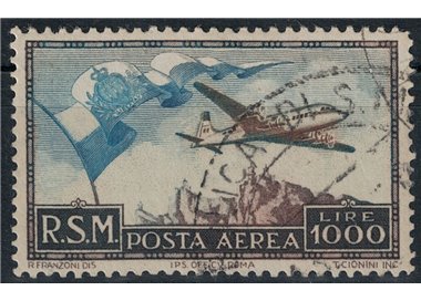 SAN MARINO 1951 Airmail £1000 us