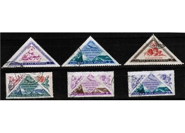 SAN MARINO 1952 Philatelic Day (airmail) 6v us