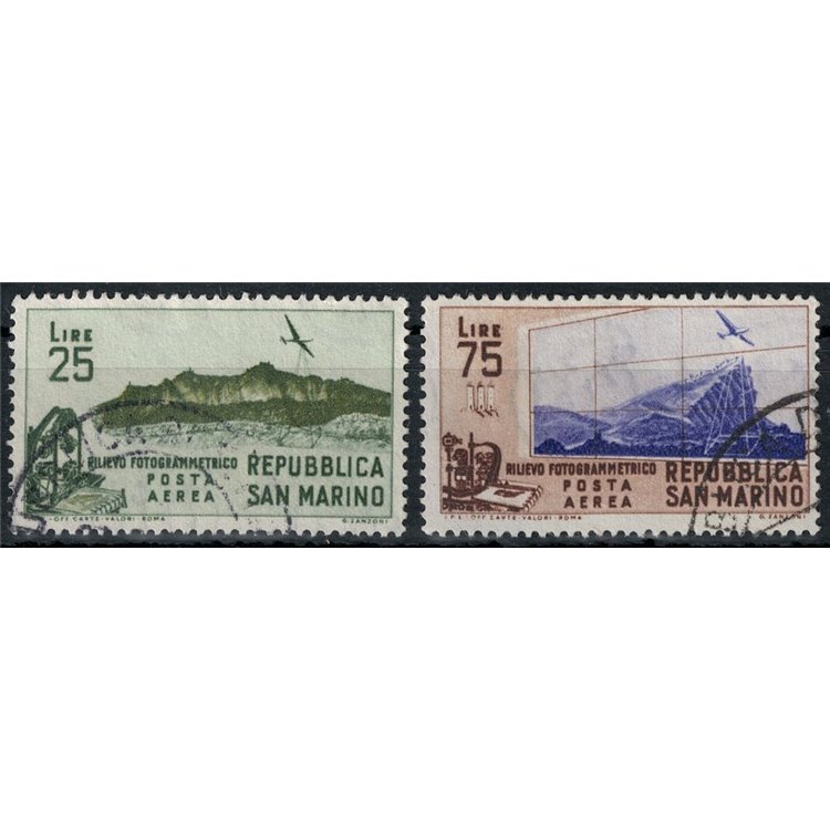 SAN MARINO 1952 Photogrammetric survey 2v us