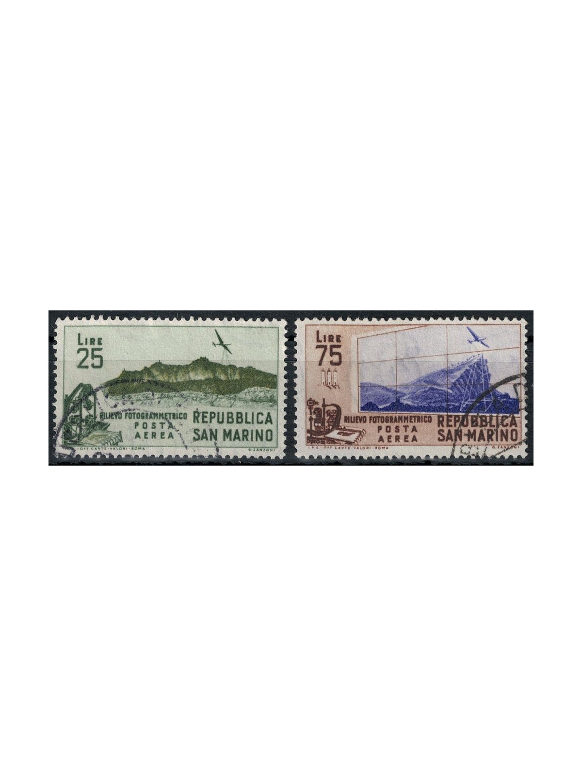 SAN MARINO 1952 Rilievo fotogrammetrico 2v us
