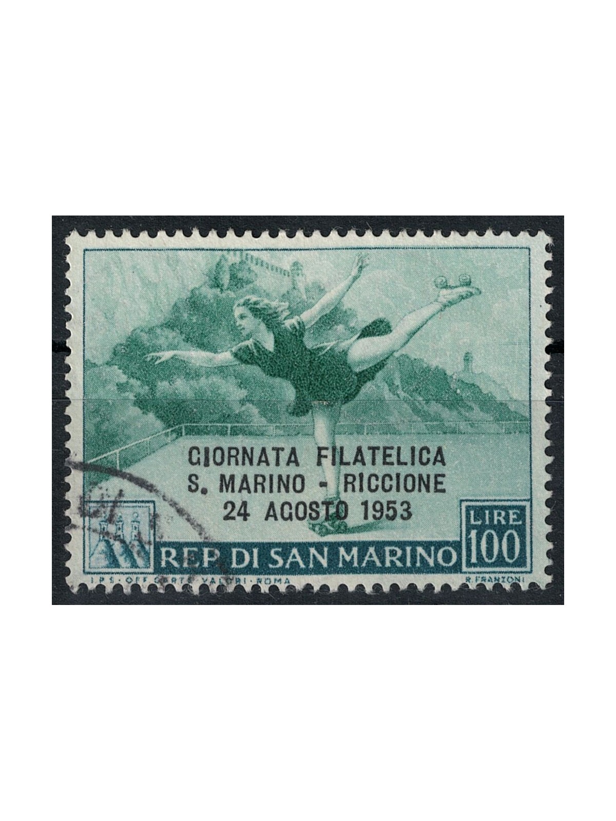 SAN MARINO 1953 Giornata filatelica us